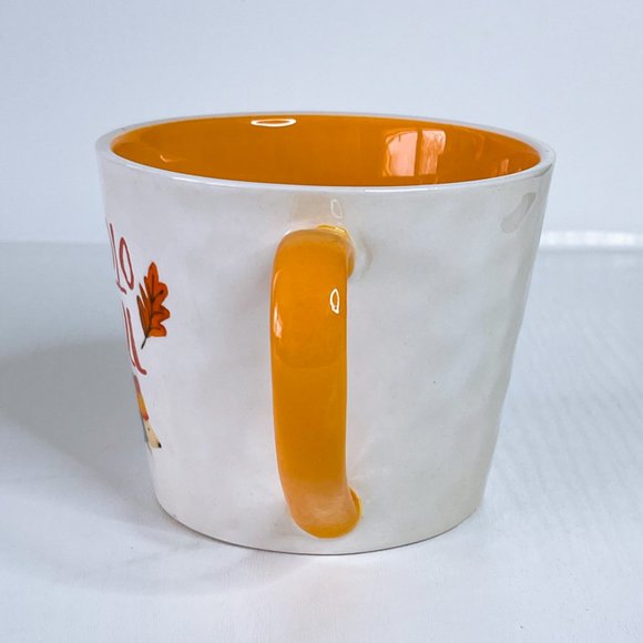 Harvest Green Studio England Stoneware Hello Fall Hedgehog Coffee Mug Tea Cup - Picture 5 of 9